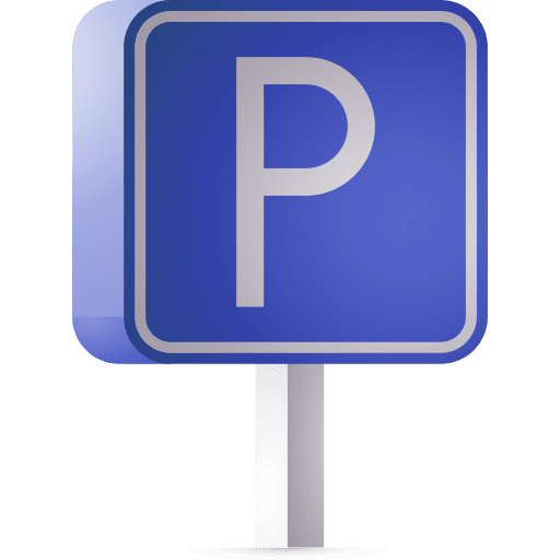 Parking car parking automobile traffic sign icon