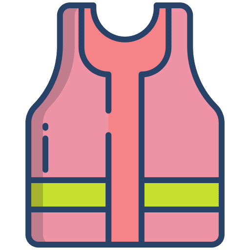 Vest security safety protection icon
