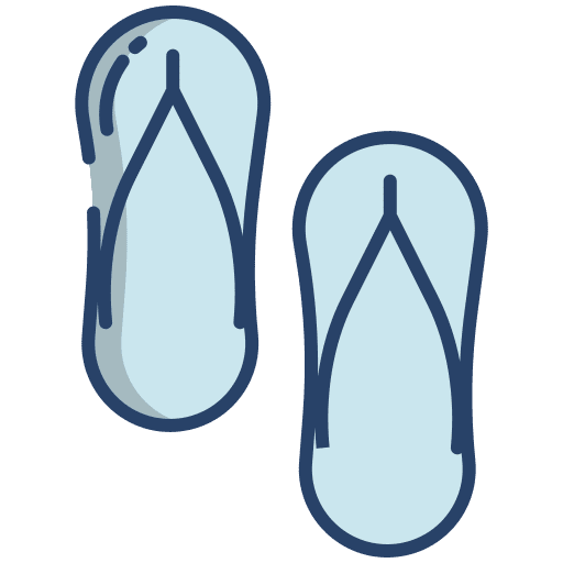 Sandal slippers holiday sandal icon