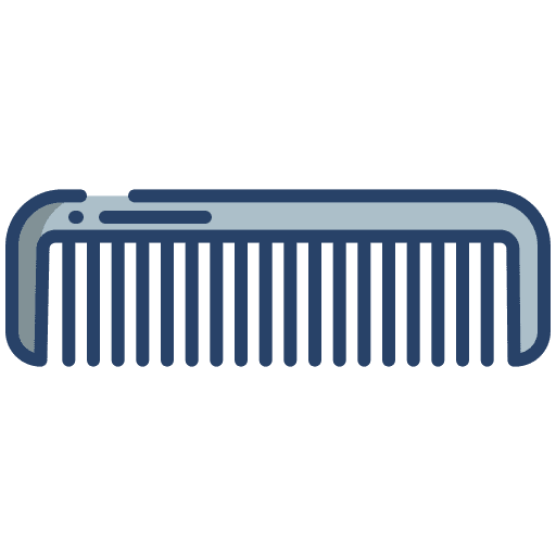 Comb grooming hairbrush comb icon