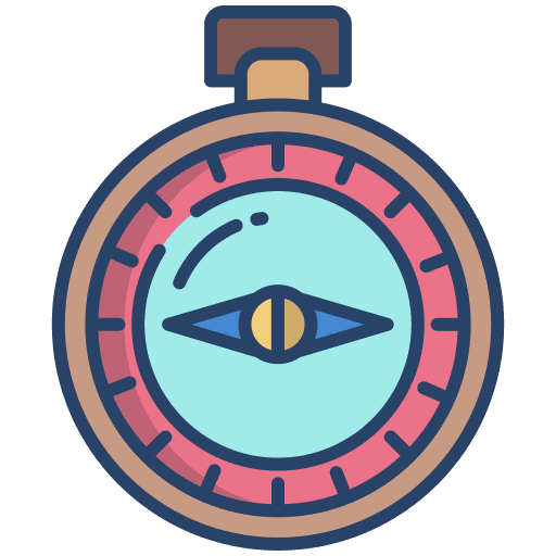 Compass maps and location cardinal points navigation icon