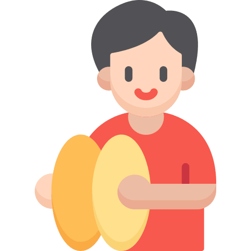 Cymbals chinese new year avatar music icon