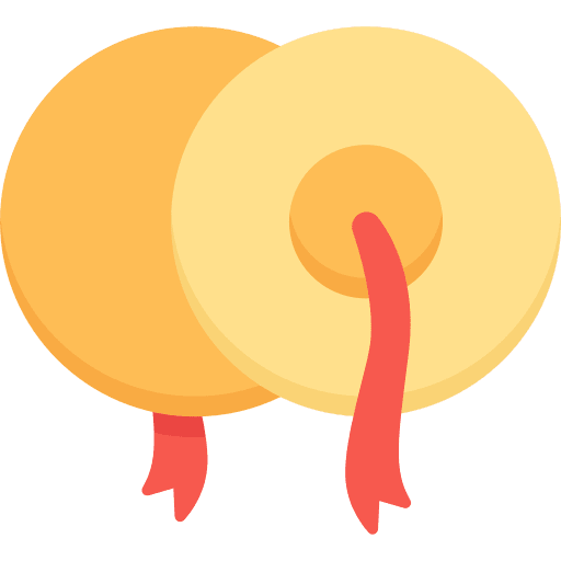 Cymbals drum music and multimedia music icon