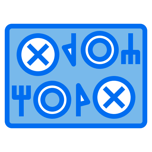 Restaurant food and restaurant healthcare coronavirus icon