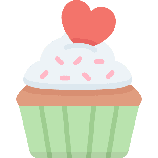 Cupcake dessert food sweet icon