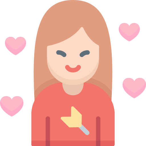 Hit by cupid loving caucasian hit by cupid icon