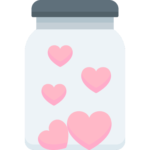 Jar love and romance romantic couple icon