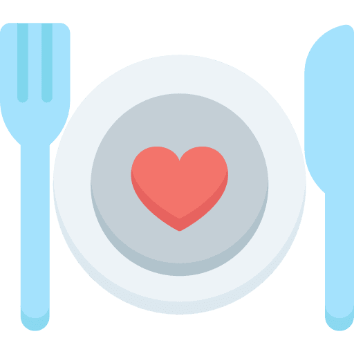 Romantic dinner romantic dinner dating food icon