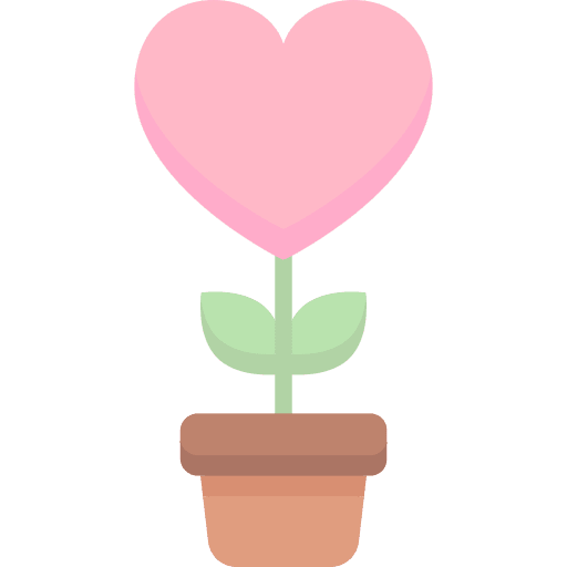Love love plant pot icon