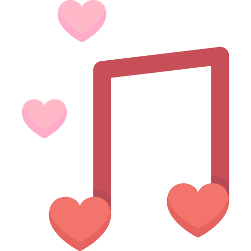 Love song ballad wedding romantic music icon