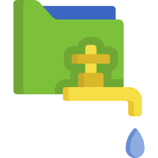 Data leak personal data privacy folder icon