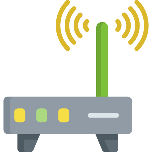 Modem router device wifi signal modem icon