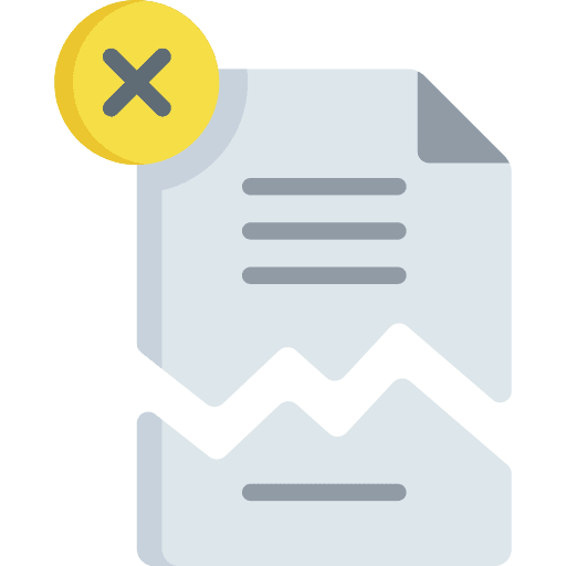 Corrupted corrupted files folder icon