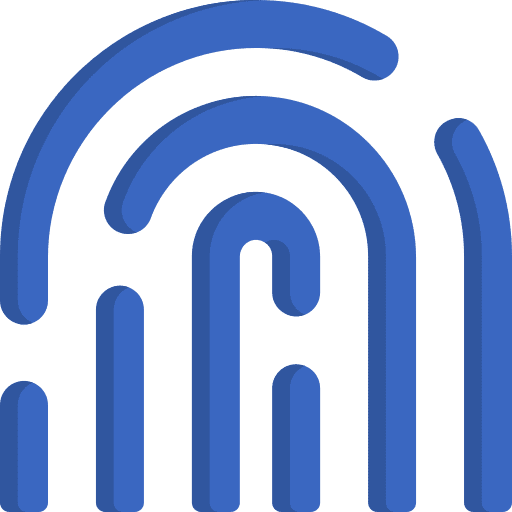 Fingerprint security fingerprint evidence icon