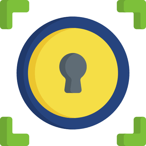 Keyhole ui padlock keyhole icon