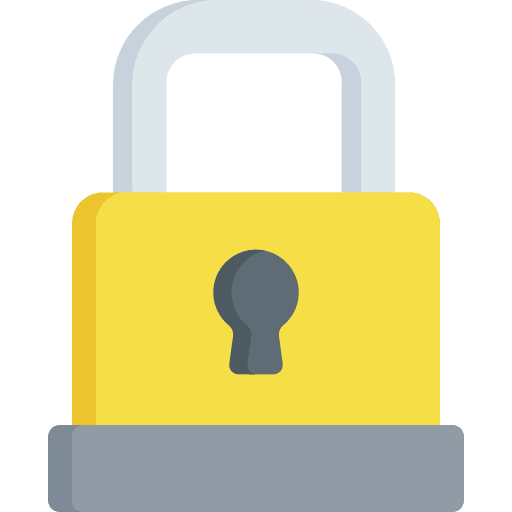 Padlock closed restricted lock icon