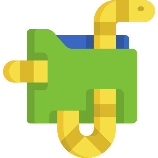 Worm bug worm virus icon