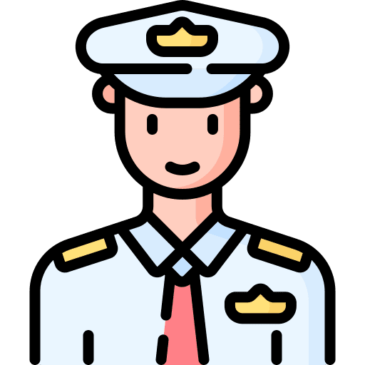 Pilot aviation aviator caucasian icon