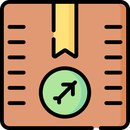 Goods shipping and delivery goods airport icon