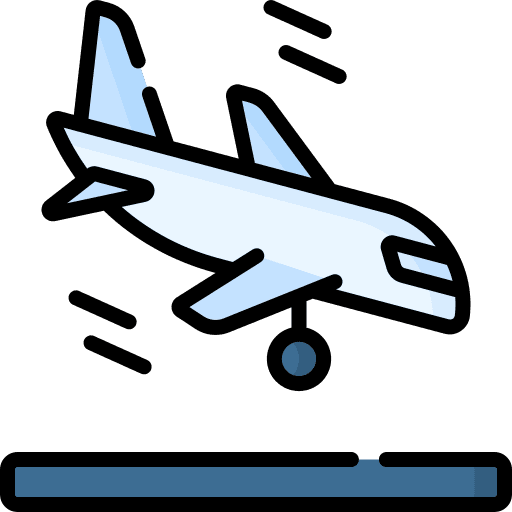 Landing travel landing flight icon
