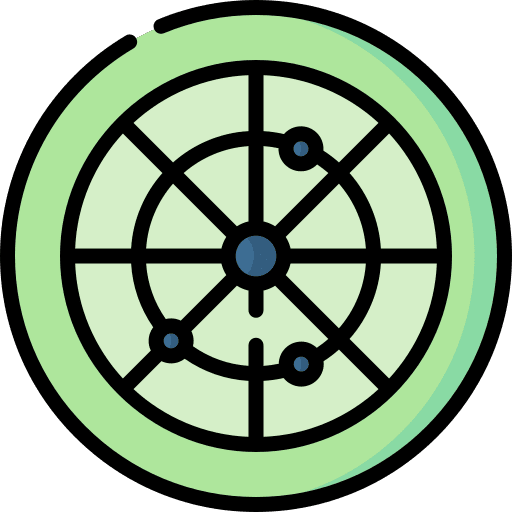 Radar tracker positional ui icon