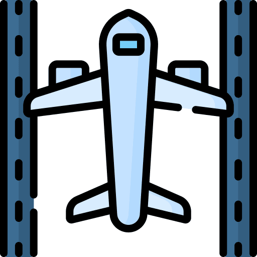 Runway travel flight runway icon