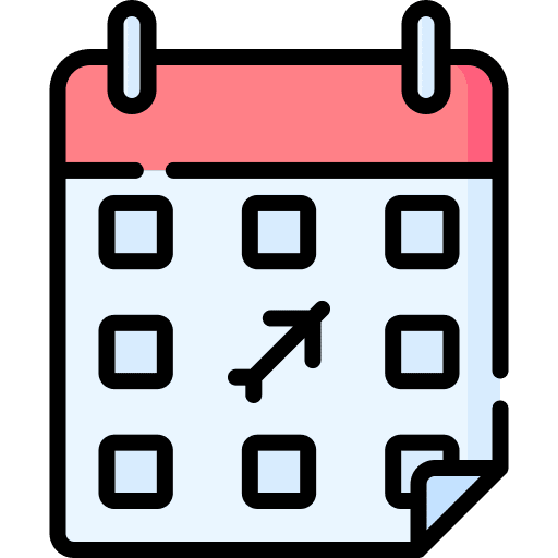 Calendar plane flight calendar icon