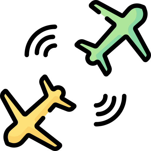 Traffic control airport transportation travel icon