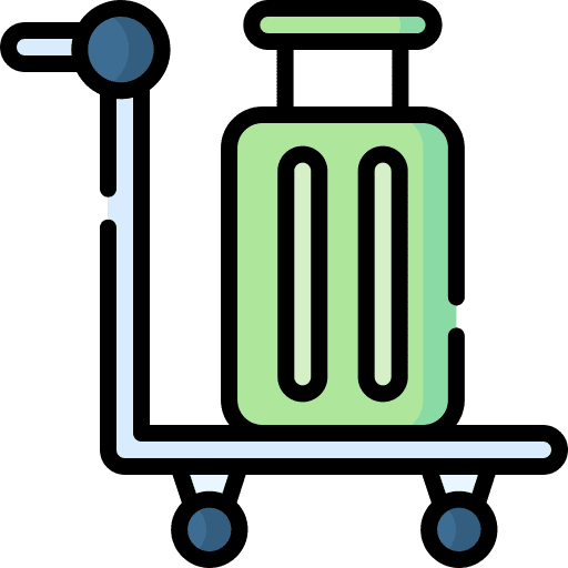 Trolley trolley airport cart icon