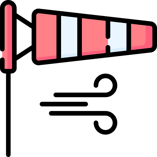 Wind sign forecast weather wind direction icon