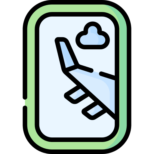 Window trip holidays window icon