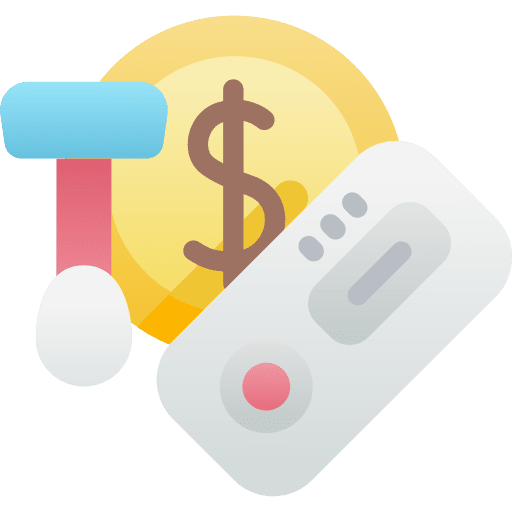 Covid test virus covid 19 price icon