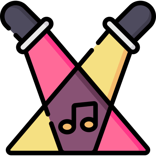 Spotlight art scene stage icon