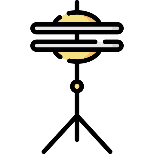 Cymbals musical instrument music and multimedia percussion icon