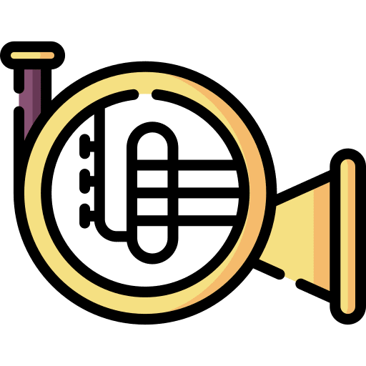 French horn french horn wind instrument orchestra icon