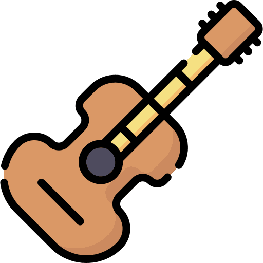 Guitar music and multimedia guitar acoustic guitar icon