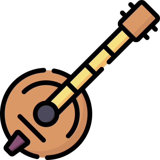 Banjo music music and multimedia play icon