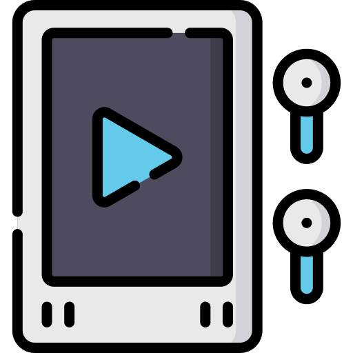 Music player audio play button mp3 player icon