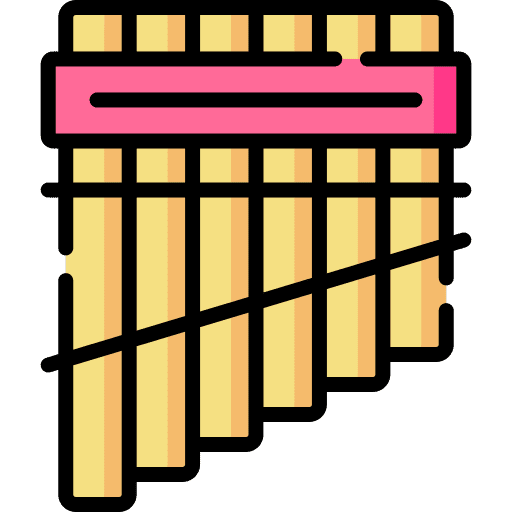 Siku music and multimedia wind instrument native american icon