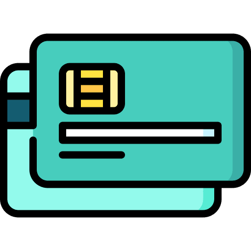 Credit card ecommerce bank debit card icon