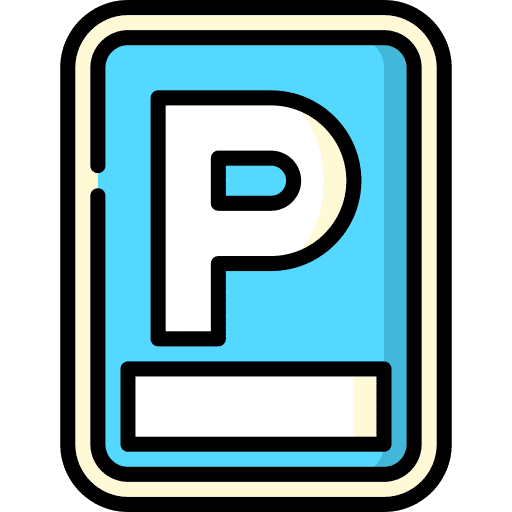 Parking traffic sign automobile vehicle icon