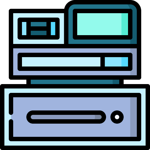 Cash register cashier machine commerce and shopping icon
