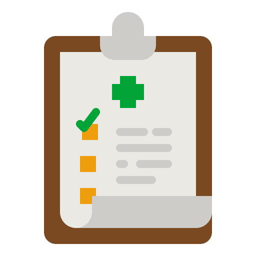 Health report hospital insurance healthcare and medical icon