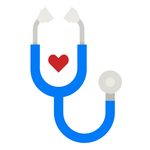 Stethoscope doctor medical phonendoscope icon