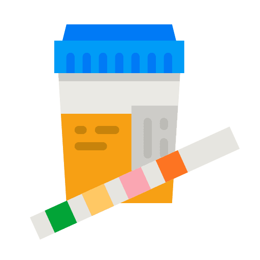 Urine test healthcare and medical healthcare jar icon
