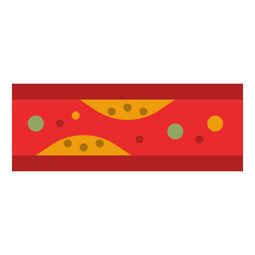 Cholesterol unhealthy veins clog icon