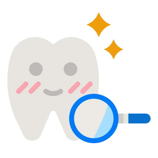 Dentist healthcare and medical checkup clear icon