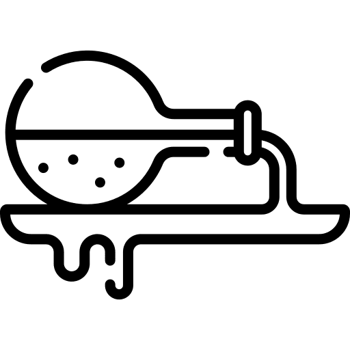 Chemical contamination pollution chemical icon