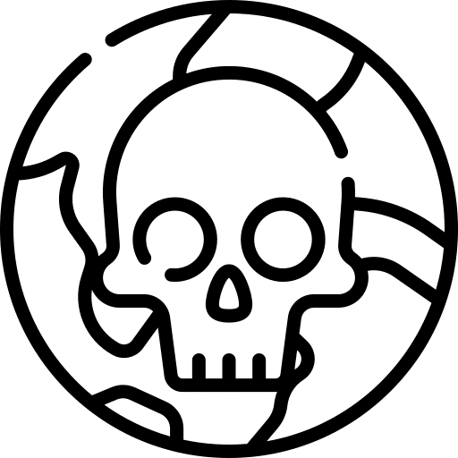 Earth contamination earth global warming icon