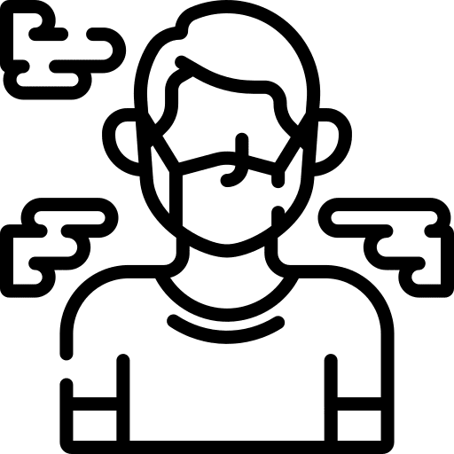 Face mask gas mask pollution smoke icon